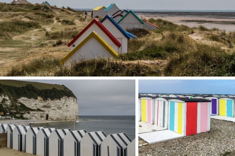Beach Huts around Normandy