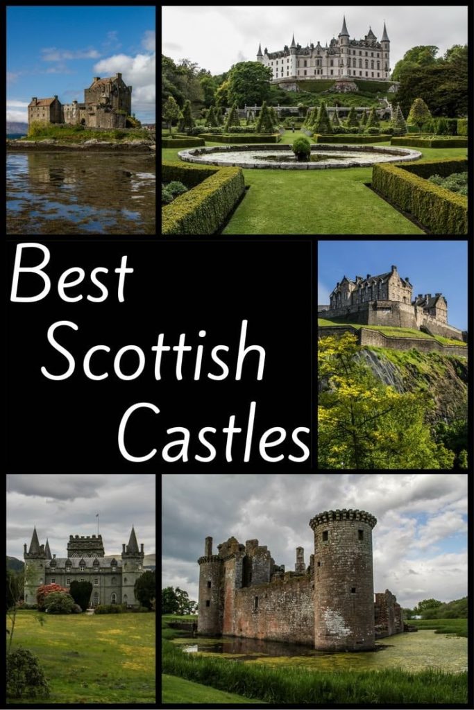 castles to visit in scotland map