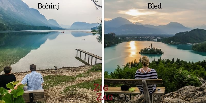 Bled-søen vs Bohinj-søen