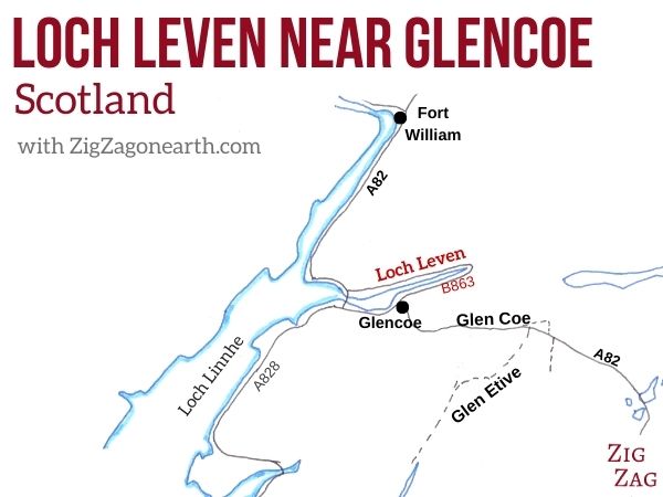 Map - Loch Leven Glencoe Location