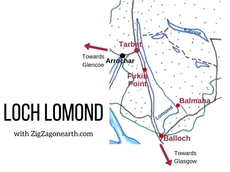 Loch Lomond Map