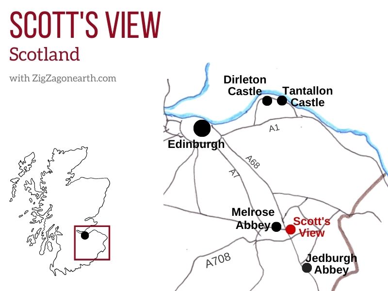 Map Scott view Scotland Location