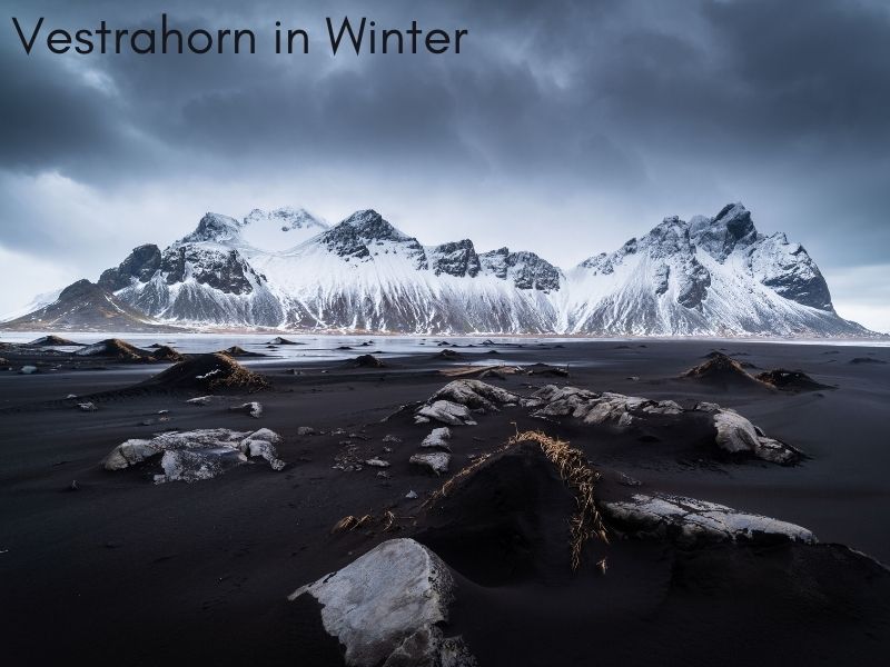 Vestrahorn om vinteren