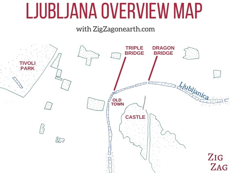 Mapa de Ljubljana