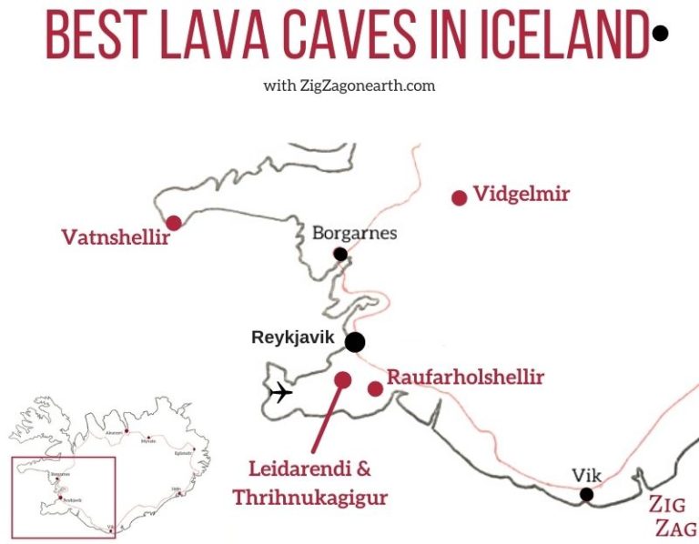 10 best lava caves in Iceland (Lava Tunnel + tubes...)