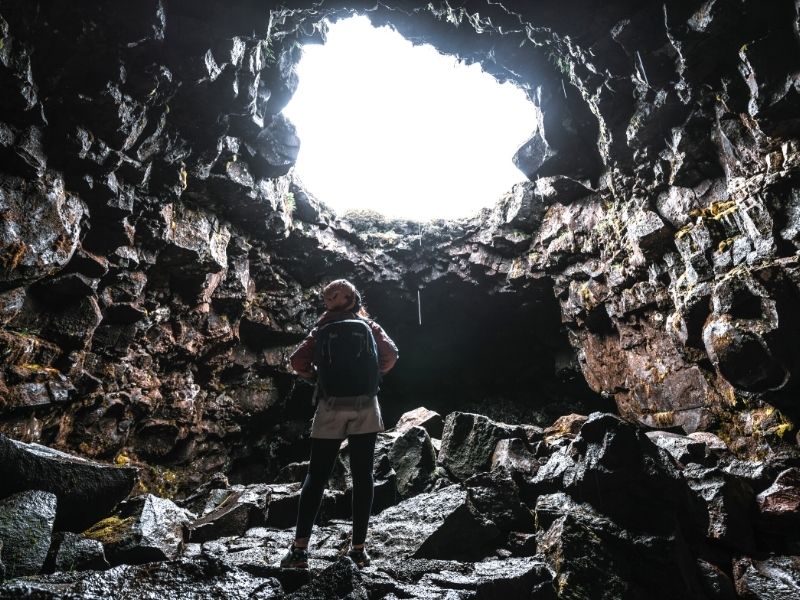 Raufarholshellir grotta lavica dell'Islanda 2
