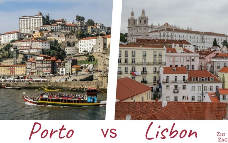 Comparação entre Porto e Lisboa