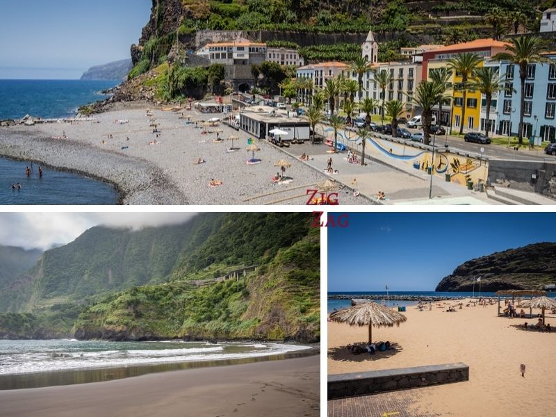 Variety of Madeira beaches