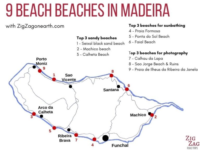 18 best beaches in Madeira (sand, swimming, scenery...)