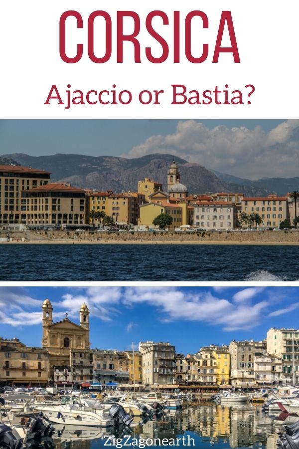 Ajaccio or Bastia corsica travel Pin