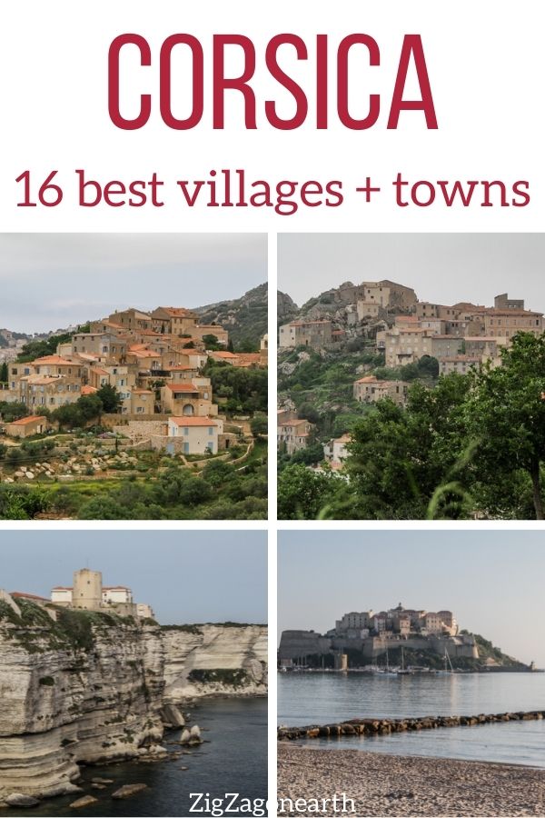 best villages Corsica towns Pin