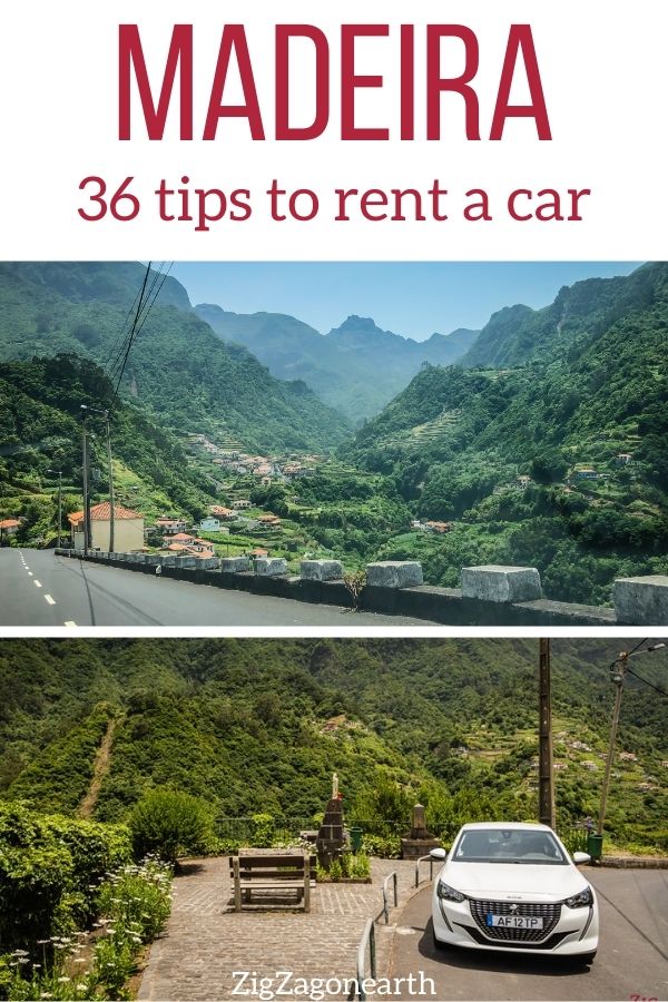 Renting a car Madeira tips Pin