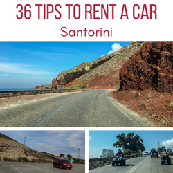 Renting a car Santorini tips