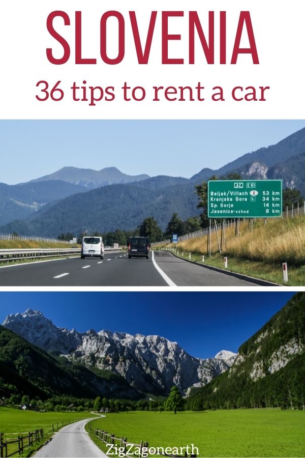 Renting a car Slovenia tips Pin