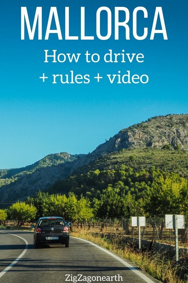 Driving in Mallorca rules tips Pin