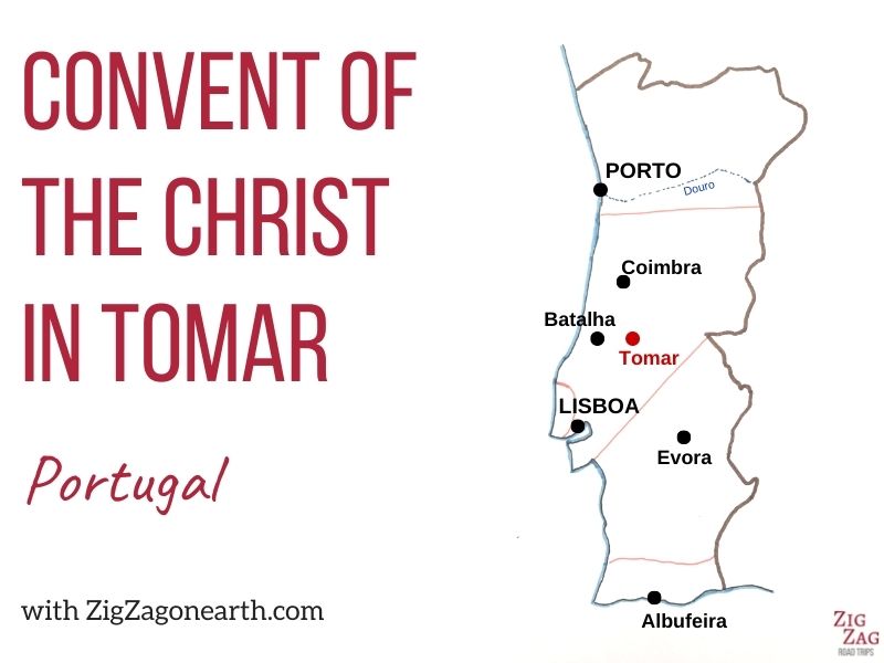 Location of Tomar in Portugal - Map