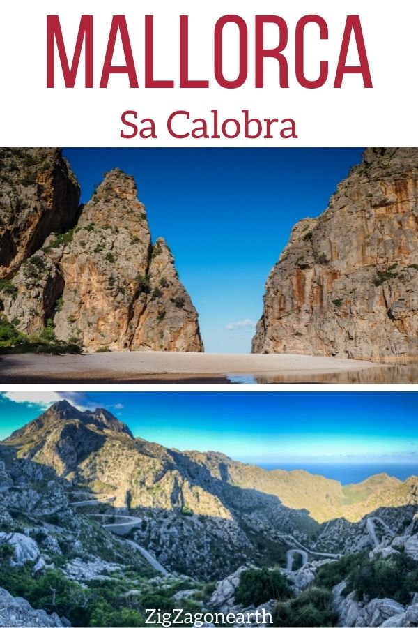 road beach Sa Calobra Mallorca Coll del Reis Pin