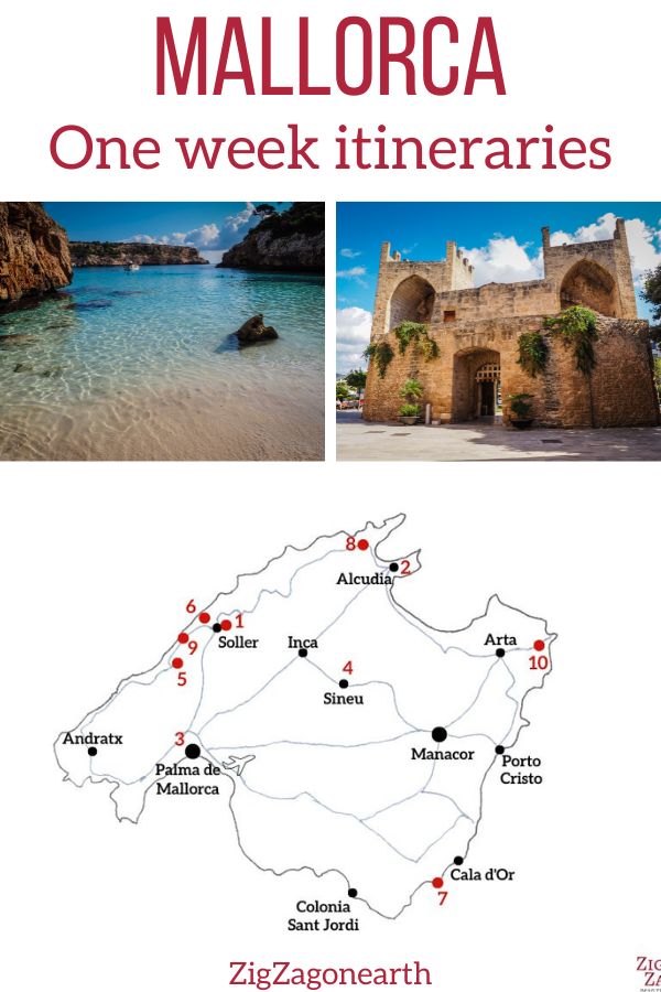 One week mallorca itinerary 7 days Pin