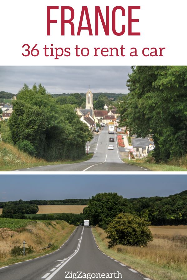 Renting car France tips Pin