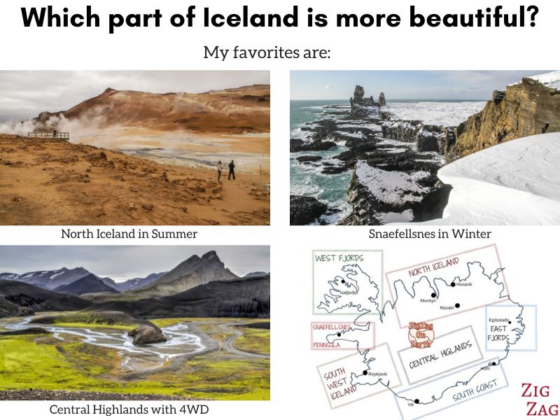 Vilken del av Island är vackrast bästa platserna att bo på Island