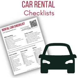 Car rental checklist