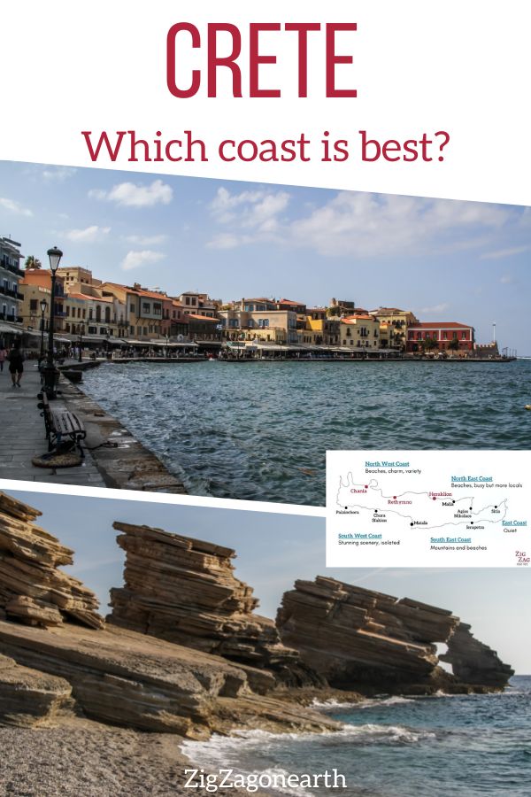 Which side of Crete is best? East or West? North or South?