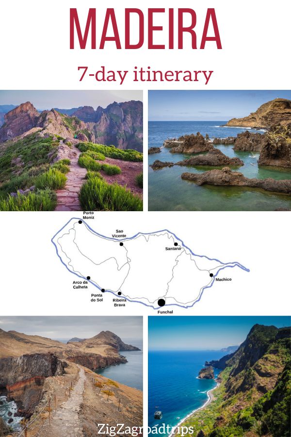 one week in Madeira 7 days itinerary pin