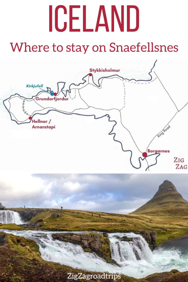 Onde ficar hotéis na península de Snaefellsnes iceland Pin