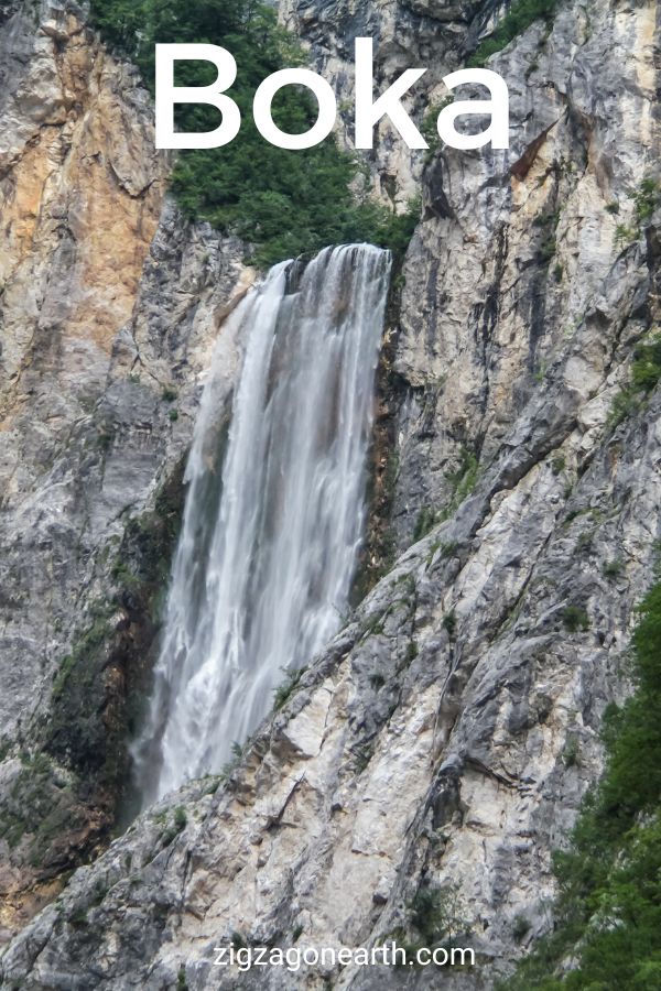 Slap Boka vattenfall Slovenien reseguide