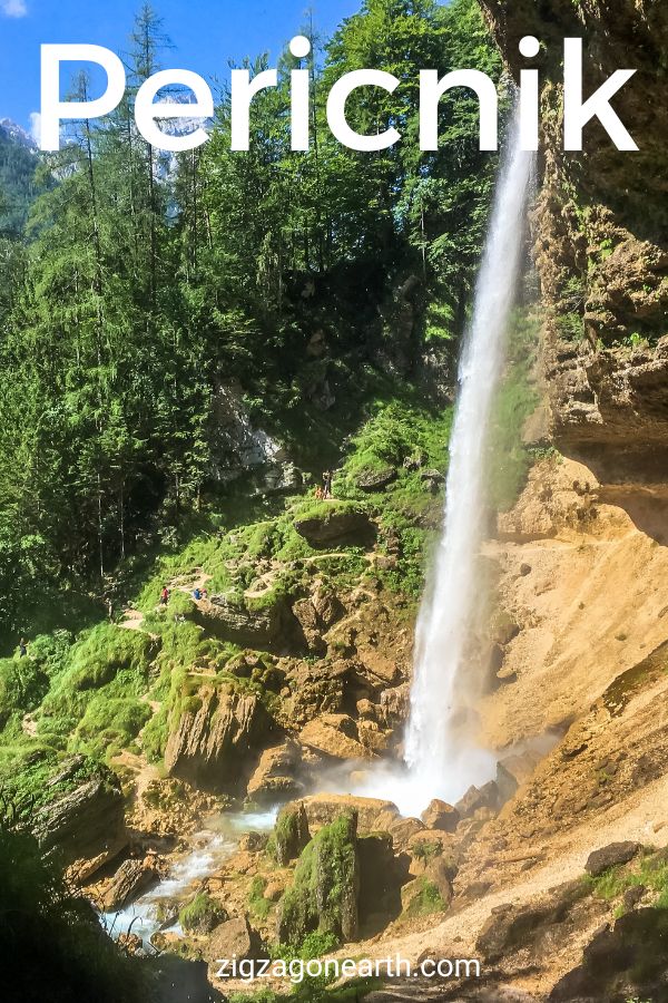 Guida turistica Pin Slap cascata di Pericnick Slovenia