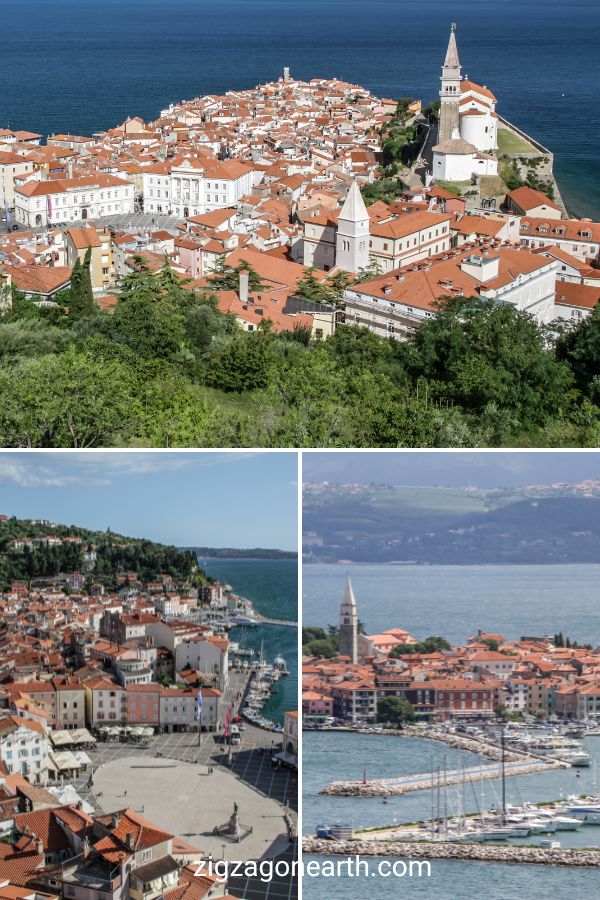 s bezienswaardigheden in Piran Slovenië Kuststrand