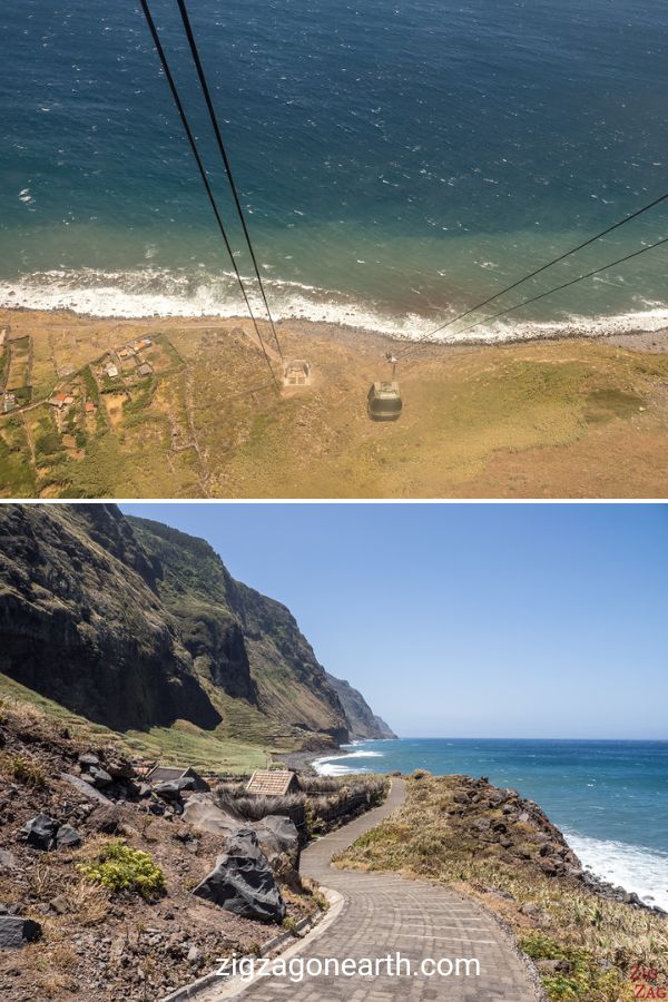 Teleferico das Achadas da Cruz kabelbaan Madeira Pin