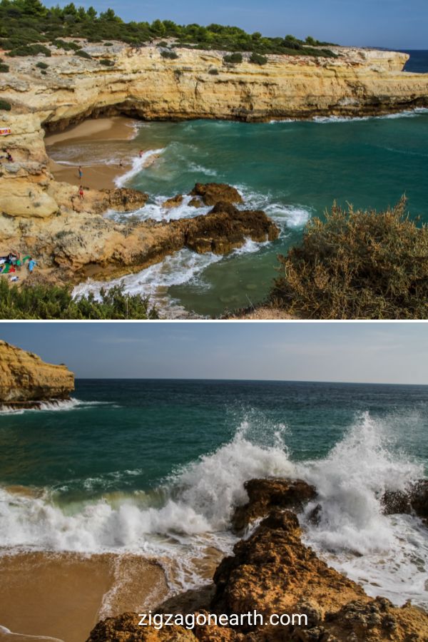 Pin Praia de Albandeira strand Algarve Portugal Rejser (1)