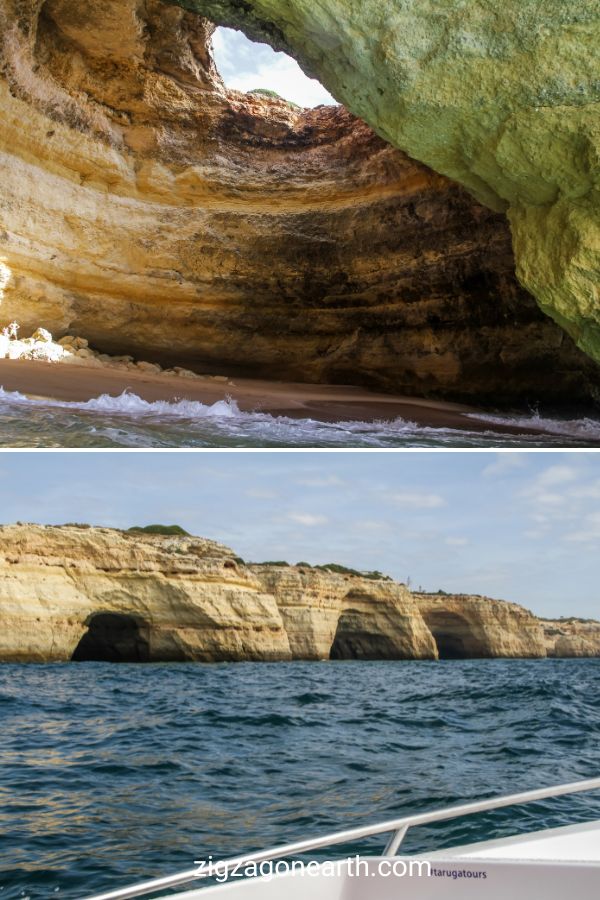 Båtutflykter Algarve grottor - Benagil havsgrotta Algarve Portugal
