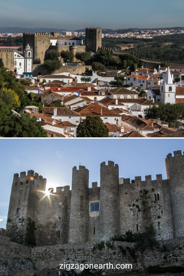 Castelo de Obidos slott - sevärdheter i Obidos Portugal Reseguide