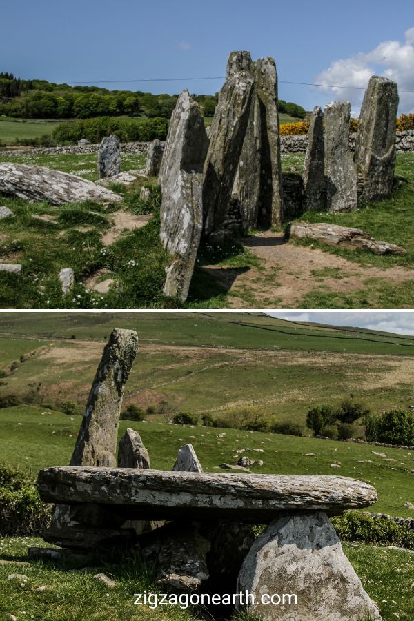 Cairnholy Cairns com câmara Escócia