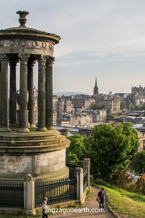 Edinburgh Calton Hill solnedgång