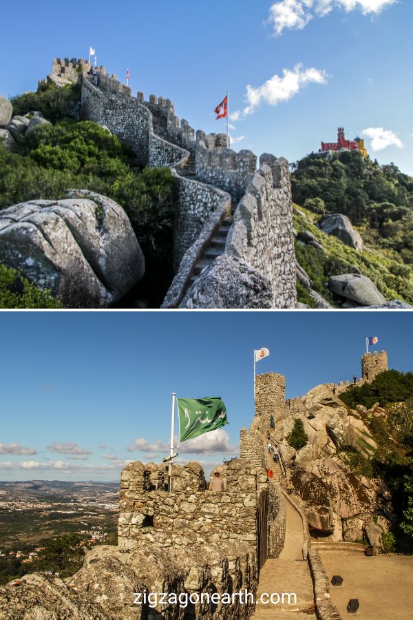Pin Sintra Morernas slott Sintra Portugal