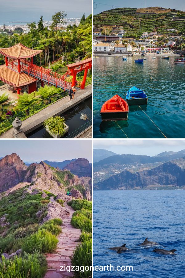 Besøg Madeira 4 dage rejseplan pin