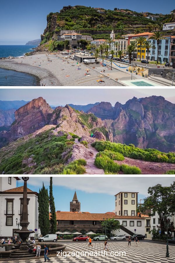 Fim de semana de visita à Madeira 3 dias plano de itinerário pin