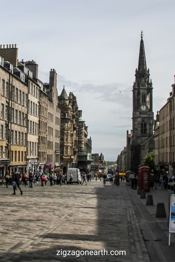 Caminhada The Royal Mile Edimburgo Escócia coisas para fazer Pin