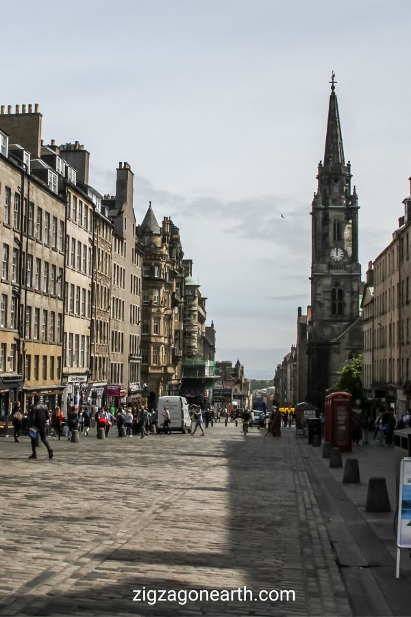 Wandelen op de Royal Mile Edinburgh Schotland dingen om te doen Pin