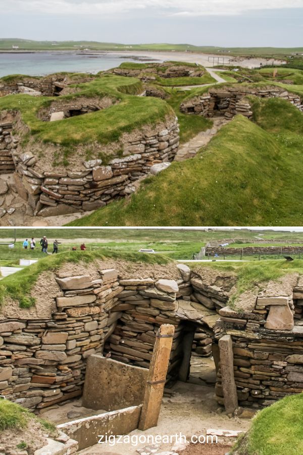 landsby Skara Brae Orkneyøerne Skotland