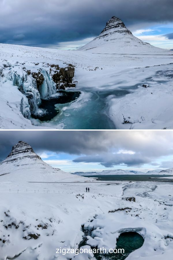 Pin da viaggio Kirkjufell Inverno Islanda