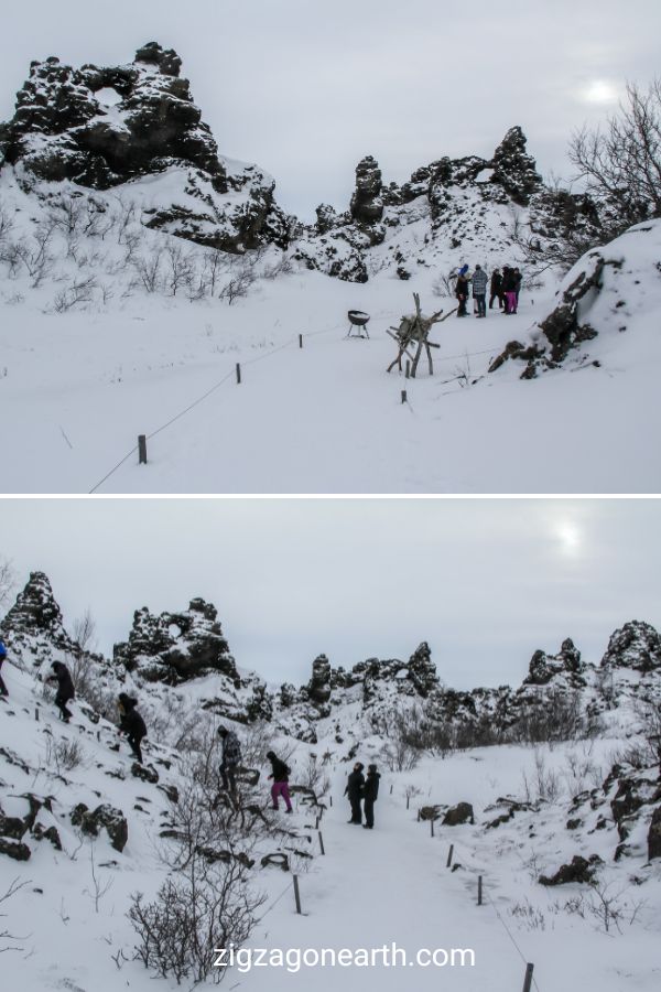 Dimmuborgir om vinteren