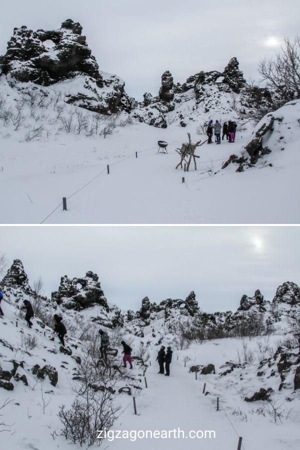 Dimmuborgir Winter IJsland Reisspeld