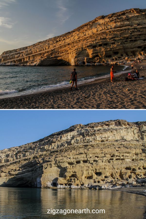 Spiaggia di Matala a Creta