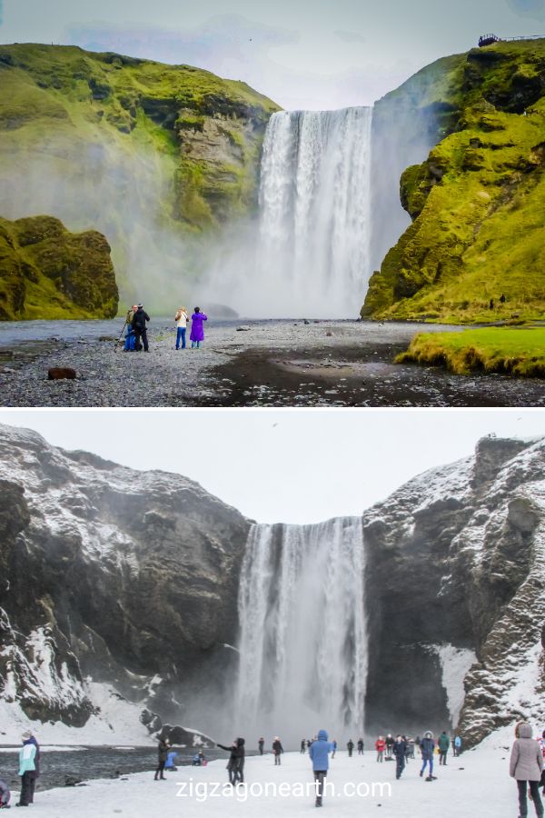 Islândia: verão vs inverno