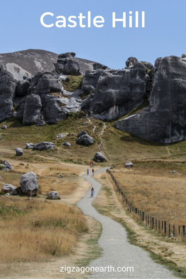 Kura Tawhiti Castle Hill Rocks Nieuw-Zeeland Reizen Pin3