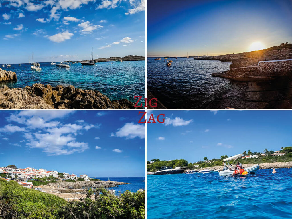 My tips and photos for visiting Binibeca beach and cove (Menorca): access, parking, facilities, scenery...